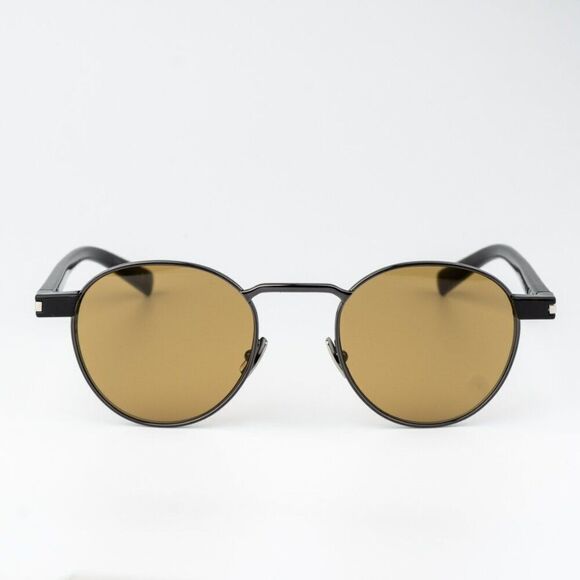 NEW Saint Laurent SL707 003 Ruthenium Grey Havana Nicotine Oval Unisex Sunglasse main image 9
